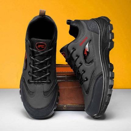 Zapato Trekking Force para hombres, suela cómoda, cuero de vaca, interior transpirable. Zapatos Casual para Hombre para caminatas largas.