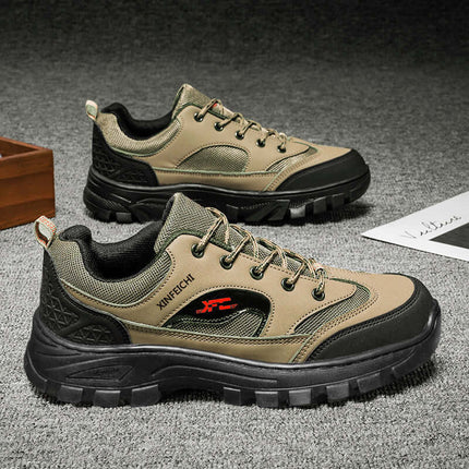 Zapato Trekking Force para hombres, suela cómoda, cuero de vaca, interior transpirable, ideal para caminatas sin cansancio.