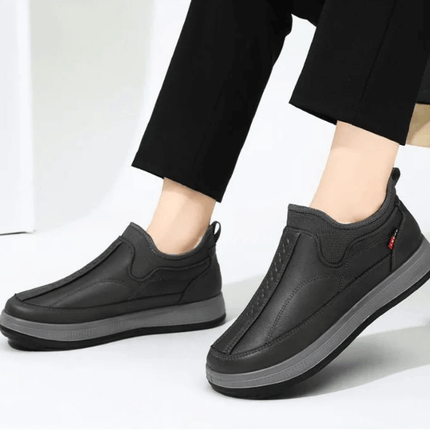Zapato Winter Soft negro, diseño casual para hombre, plantilla transpirable. Ideal para invierno. Zapatos Casuales Hombre.