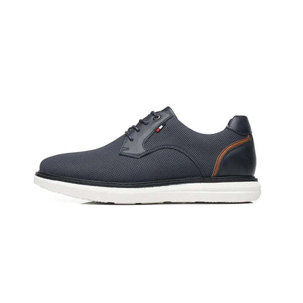 Zapatos de Hombre ZENITHI Elegantes y Casuales con Cordones, color azul, ideales para look moderno y sofisticado. Zapatos Casuales Hombre.