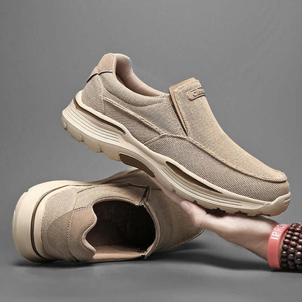 Zapatos de lona sin cordones para hombre, cómodos y antideslizantes, ideales para un estilo casual y moderno. Zapatos Casuales Hombre.