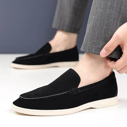 Zapatos casuales para hombre sin cordones negros y cómodos