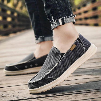 Zapatos casuales hombre de lona transpirables, con diseño moderno y ajuste cómodo, ideales para uso diario en Argentina.