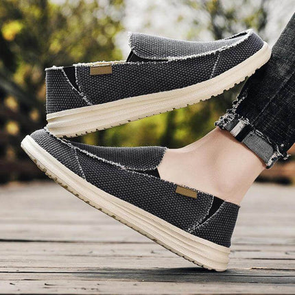 Zapatos casuales de lona para hombre, cómodos y transpirables, ideales para un look casual en Argentina.