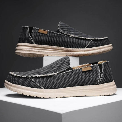 Zapatos informales transpirables de lona para hombre, ideales como zapatos casuales. Diseño cómodo y moderno para el uso diario.