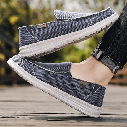 Zapatos casuales de lona transpirables para hombre, ideales para estilo informal y comodidad diaria.